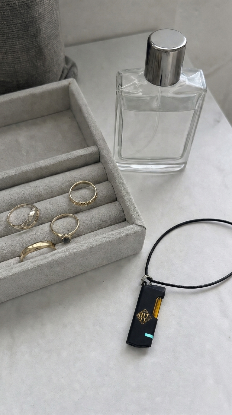 HIT IT pendant with jewelry box and perfume